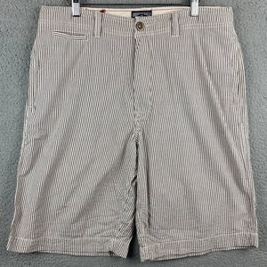 American Eagle Men's Size 33 Shorts Vertical Stripe AE Khaki